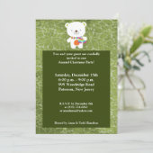 5x7 Winter Kerst Polar Beer Uitnodiging (Staand voorkant)