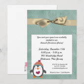 5x7 Winter Pinguïn Kerstfeest Uitnodiging (Voorkant / Achterkant)