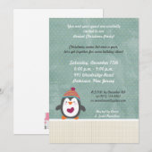5x7 Winter Pinguïn Kerstfeest Uitnodiging (Voorkant / Achterkant)