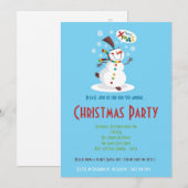 5x7 Winter Sneeuwpop Sneeuwvlok Kerstuitnodiging Kaart (Voorkant / Achterkant)