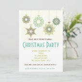 5x7 Winter Sneeuwvlok XMAS Kerstmis Uitnodiging (Staand voorkant)