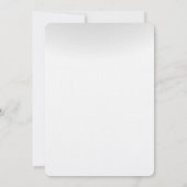 5x7 Winter Sunset Tree Snow Weddenschap Kaart (Achterkant)