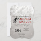 5x7 Winter White Pine Tree Need Wedding Invitation Kaart (Voorkant)