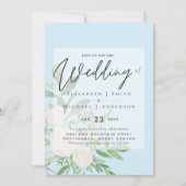 5x7 Wit Boeket Script Overlay Budget Bruiloft (Voorkant)