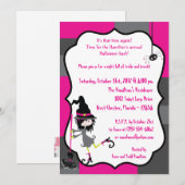 5x7 Witchy Ways Halloween Feestuitnodiging Kaart (Voorkant / Achterkant)