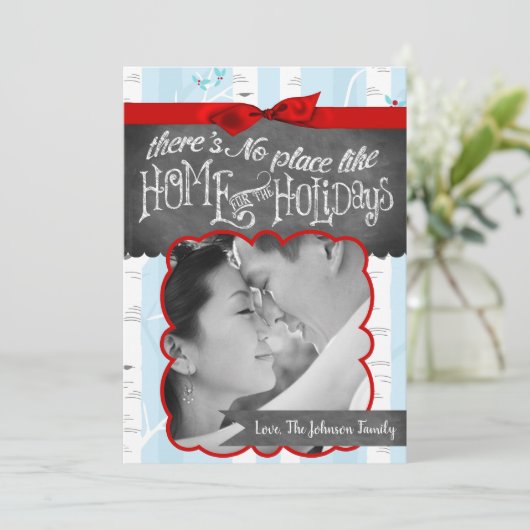 5x7 XMAS-kerstboomgaard winterfotokaart Feestdagenkaart (Staand voorkant)