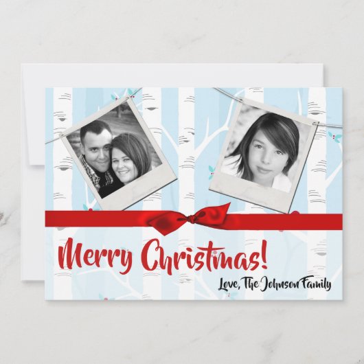 5x7 XMAS-kerstboomgaard winterfotokaart Feestdagenkaart (Voorkant)