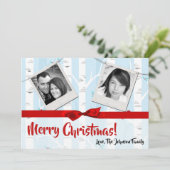 5x7 XMAS-kerstboomgaard winterfotokaart Feestdagenkaart (Staand voorkant)