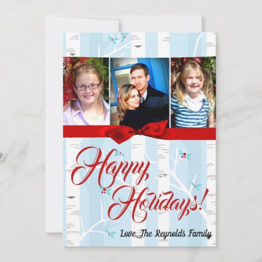 5x7 XMAS-kerstboomgaard winterfotokaart Feestdagenkaart (Voorkant)