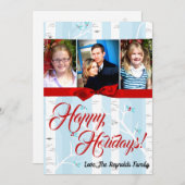 5x7 XMAS-kerstboomgaard winterfotokaart Feestdagenkaart (Voorkant / Achterkant)