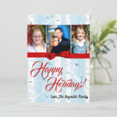 5x7 XMAS-kerstboomgaard winterfotokaart Feestdagenkaart (Staand voorkant)