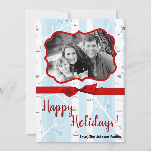 5x7 XMAS-kerstboomgaard winterfotokaart Feestdagenkaart (Voorkant)