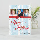 5x7 XMAS-kerstboomgaard winterfotokaart Feestdagenkaart (Staand voorkant)