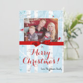 5x7 XMAS-kerstboomgaard winterfotokaart Feestdagenkaart (Staand voorkant)