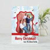 5x7 XMAS-kerstboomgaard winterfotokaart Feestdagenkaart (Staand voorkant)