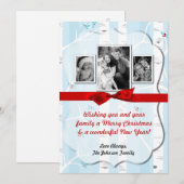 5x7 XMAS-kerstboomgaard winterfotokaart Feestdagenkaart (Voorkant / Achterkant)