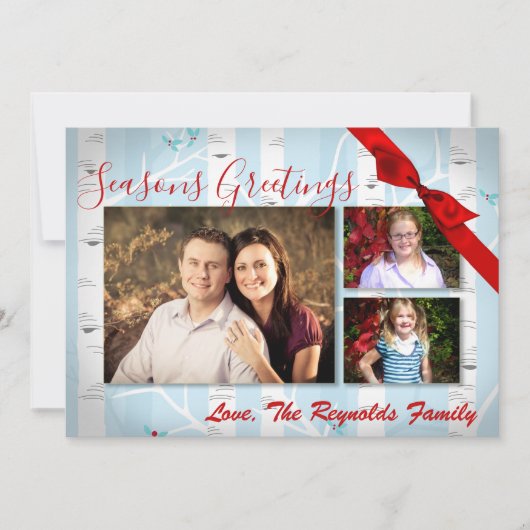 5x7 XMAS-kerstboomgaard winterfotokaart Feestdagenkaart (Voorkant)