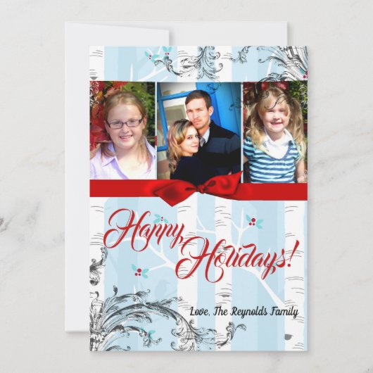 5x7 XMAS-kerstboomgaard winterfotokaart Feestdagenkaart (Voorkant)