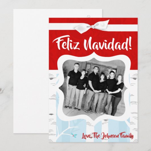 5x7 XMAS-kerstboomgaard winterfotokaart Feestdagenkaart (Voorkant / Achterkant)