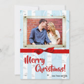 5x7 XMAS-kerstboomgaard winterfotokaart Feestdagenkaart (Voorkant)