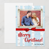 5x7 XMAS-kerstboomgaard winterfotokaart Feestdagenkaart (Voorkant / Achterkant)