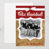 5x7 XMAS-kerstkaart voor  -fotokaart Feestdagenkaart (Voorkant / Achterkant)