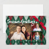 5x7 XMAS-kerstkaart voor Oogly Sweater Green PHOTO Feestdagenkaart (Voorkant / Achterkant)