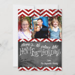 5x7 XMAS-kerstrode Chevron Chalkboa FOTO-kaart Feestdagenkaart<br><div class="desc">Deze 5x7 Sized Chic en Trendy kerstkaart is zowel trendy als chic. Het is bedrukt op vloeiend, levendig, matte papier van 110 lb. Bevat 50% gerecycleerd materiaal. Deze worden geleverd met standaard witte enveloppen. We hebben een hele lijn gewijd aan dit ontwerp hier in de Zzzle store onder het *...</div>