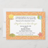 5x7 Zee Life Ocean Fish Baby shower Invitation Kaart (Voorkant)