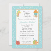 5x7 Zee Life Ocean Fish Birthday Party nodigt uit Kaart (Voorkant)