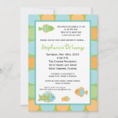 5x7 Zee Ocean Life Fish Baby shower Uitnodiging (Voorkant)