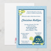 5x7 Zee Turtle Reef Ocean Baby shower Invitation Kaart (Voorkant / Achterkant)
