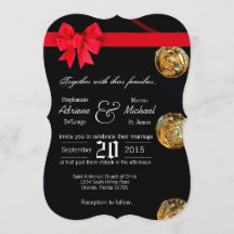 5x7 zeedekrek Blues Uniform Wedding Invitation