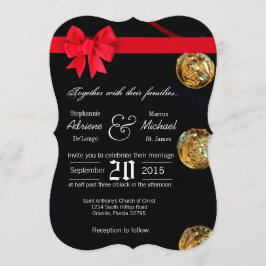 5x7 zeedekrek Blues Uniform Wedding Invitation Kaart