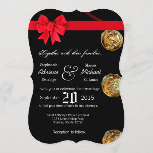 5x7 zeedekrek Blues Uniform Wedding Invitation Kaart