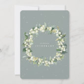 5x7 Zeeschuim-sneeuwbes + Eucalyptus Trouwprogramm (Achterkant)