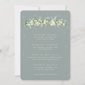 5x7 Zeeschuim-sneeuwbes + Eucalyptus Trouwprogramm (Voorkant)