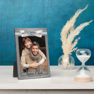 5x7 Zilveren Huwelijksjubileum Foto Fotoplaat