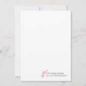 5x7 zwarte Zebra Print Quinceanera 15 Uitnodiging (Achterkant)