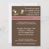 5x7Penguin/Reindeer Kerstgames Uitnodiging (Voorkant)