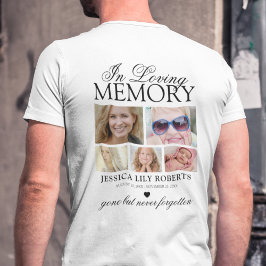 5x foto ter nagedachtenis t-shirt