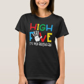 5yr 5th Birthday High Five Het is mijn Kind T-shirt (Voorkant)