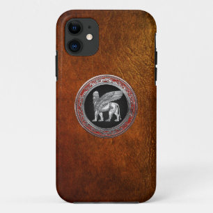 [600] Assyrische scharnieren - Silver Lamassu Case-Mate iPhone Case