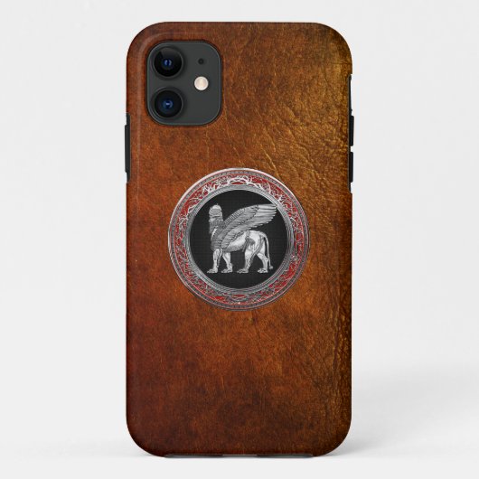 [600] Assyrische scharnieren - Silver Lamassu Case-Mate iPhone Case (Achterkant)