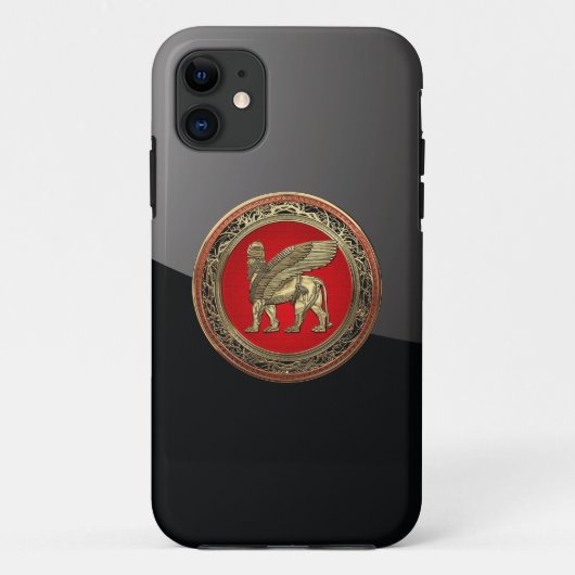 [600] Assyrische vleugelvleugel Lion - Gold Lamass Case-Mate iPhone Case (Achterkant)