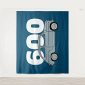 600 azul wandkleed (Voorkant)