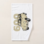 600 beige v2 bad handdoek (Handdoek)