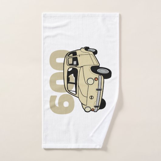 600 beige v2 bad handdoek (Handdoek)