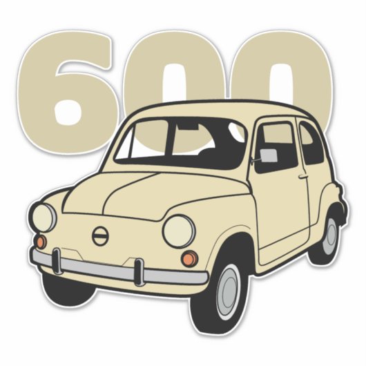 600 beige v2 sticker (Voorkant)