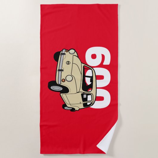 600 beige v2 strandlaken (Voorkant)